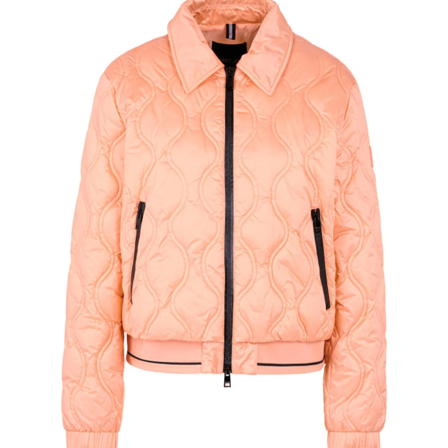 Steppjacke mit kontrastdetails