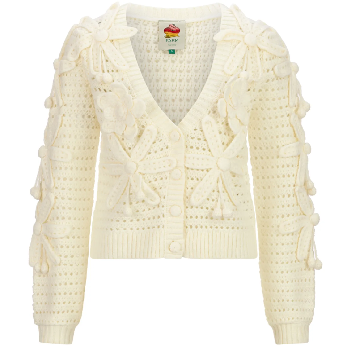 Strickjacke Crochet Flowers