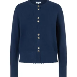 Strickjacke mit zierkante