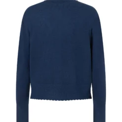 Strickjacke mit zierkante