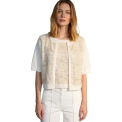 Stricktop mit pailletten