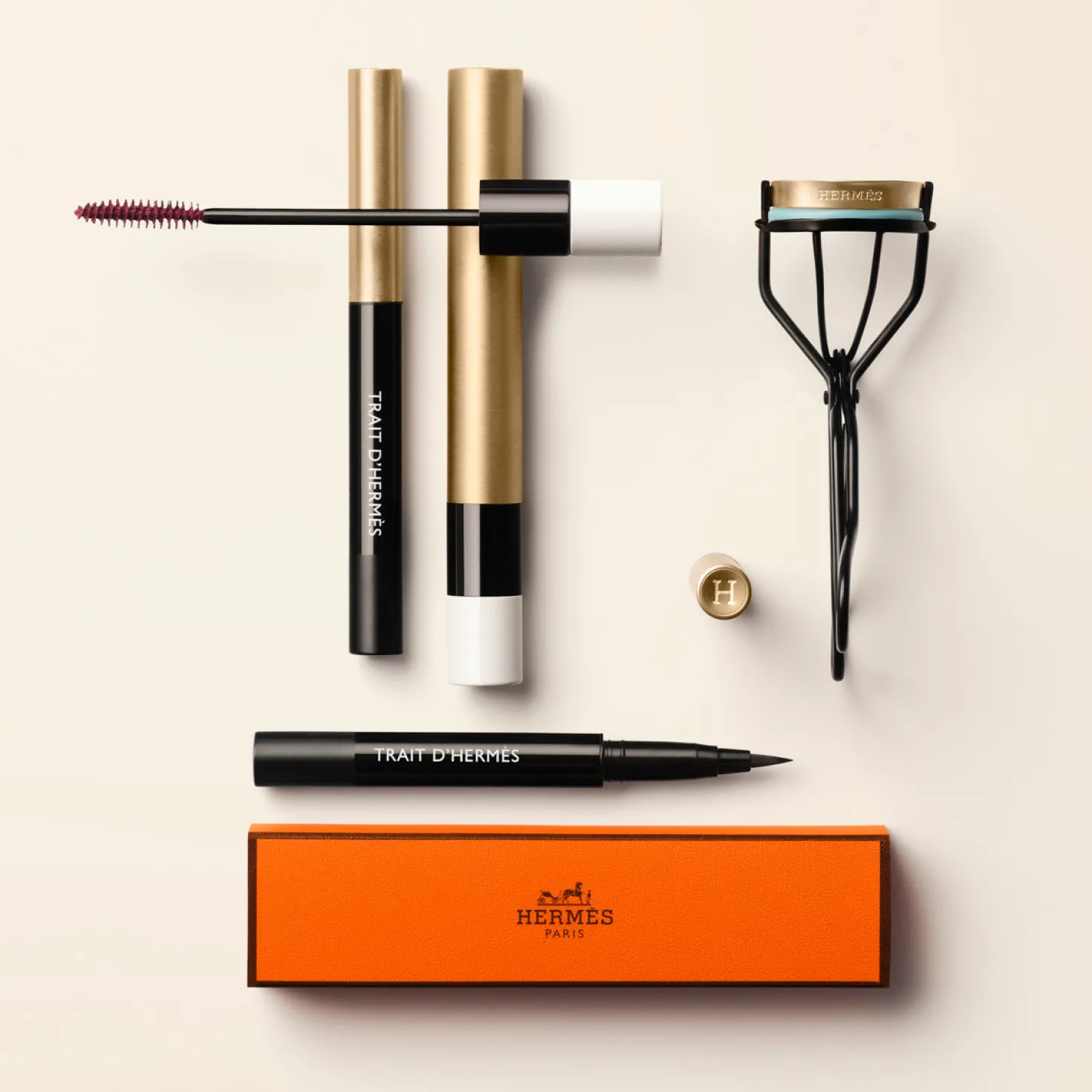 Trait d'Hermès, Nachfüll-Eyeliner – Prägung und Präzision, Encre Noire
