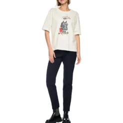 T-shirt mit artwork-print