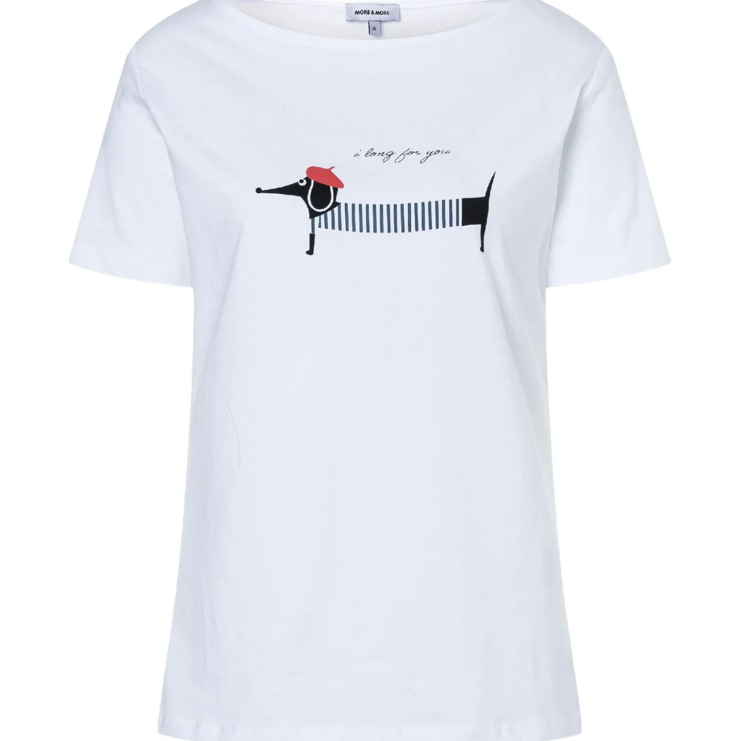 T-shirt mit dackelprint