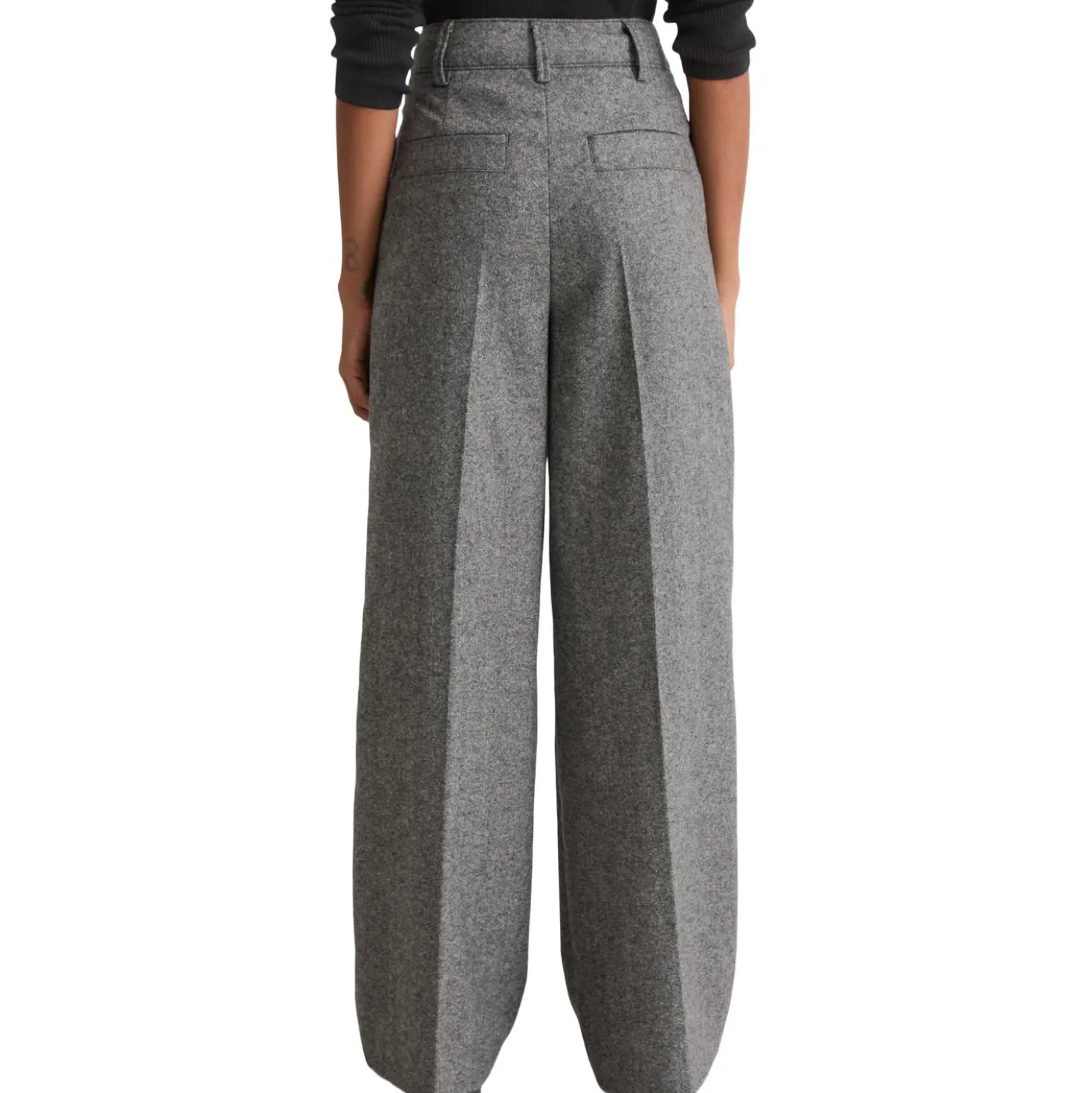 Tweedhose wide