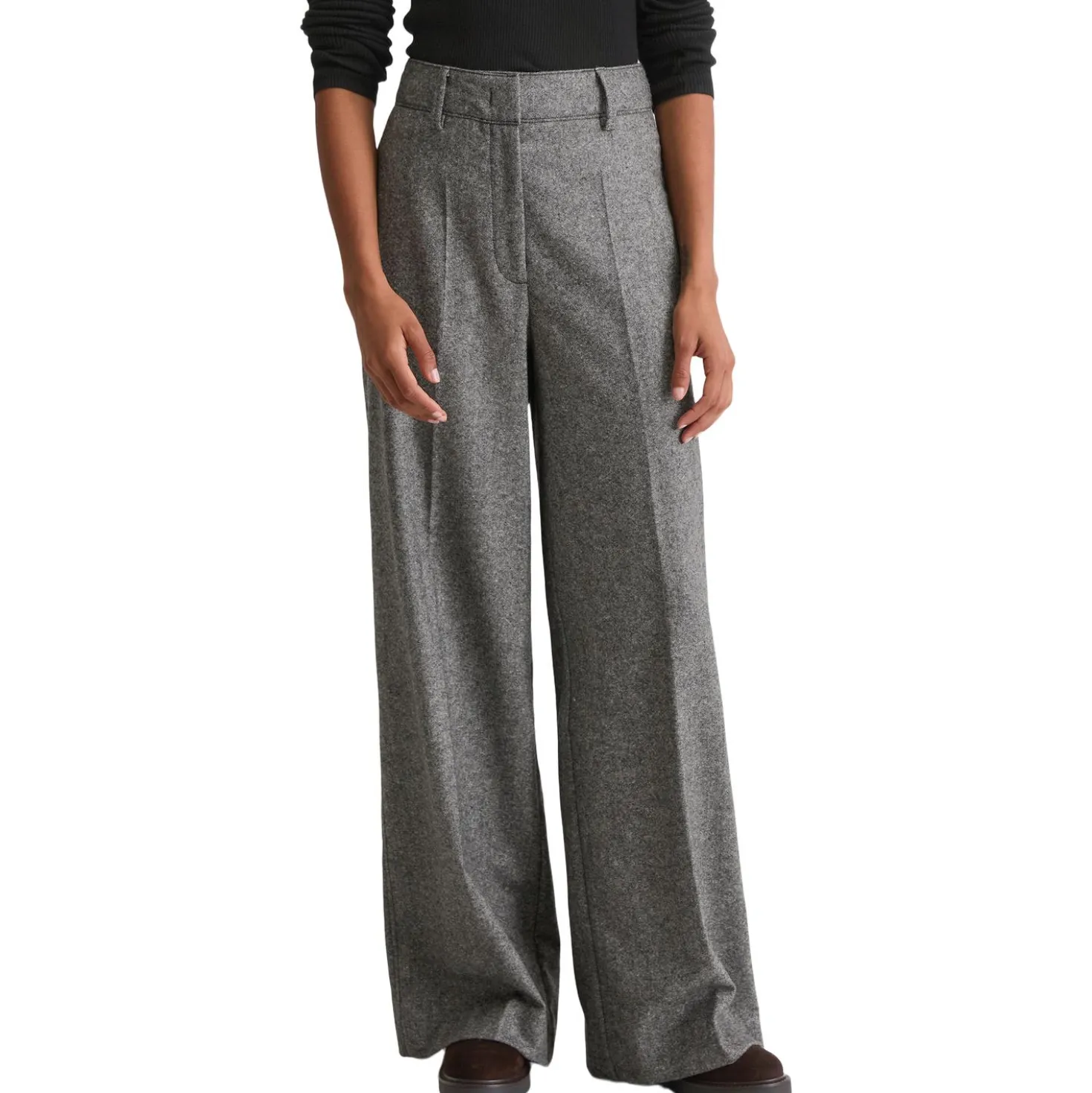 Tweedhose wide