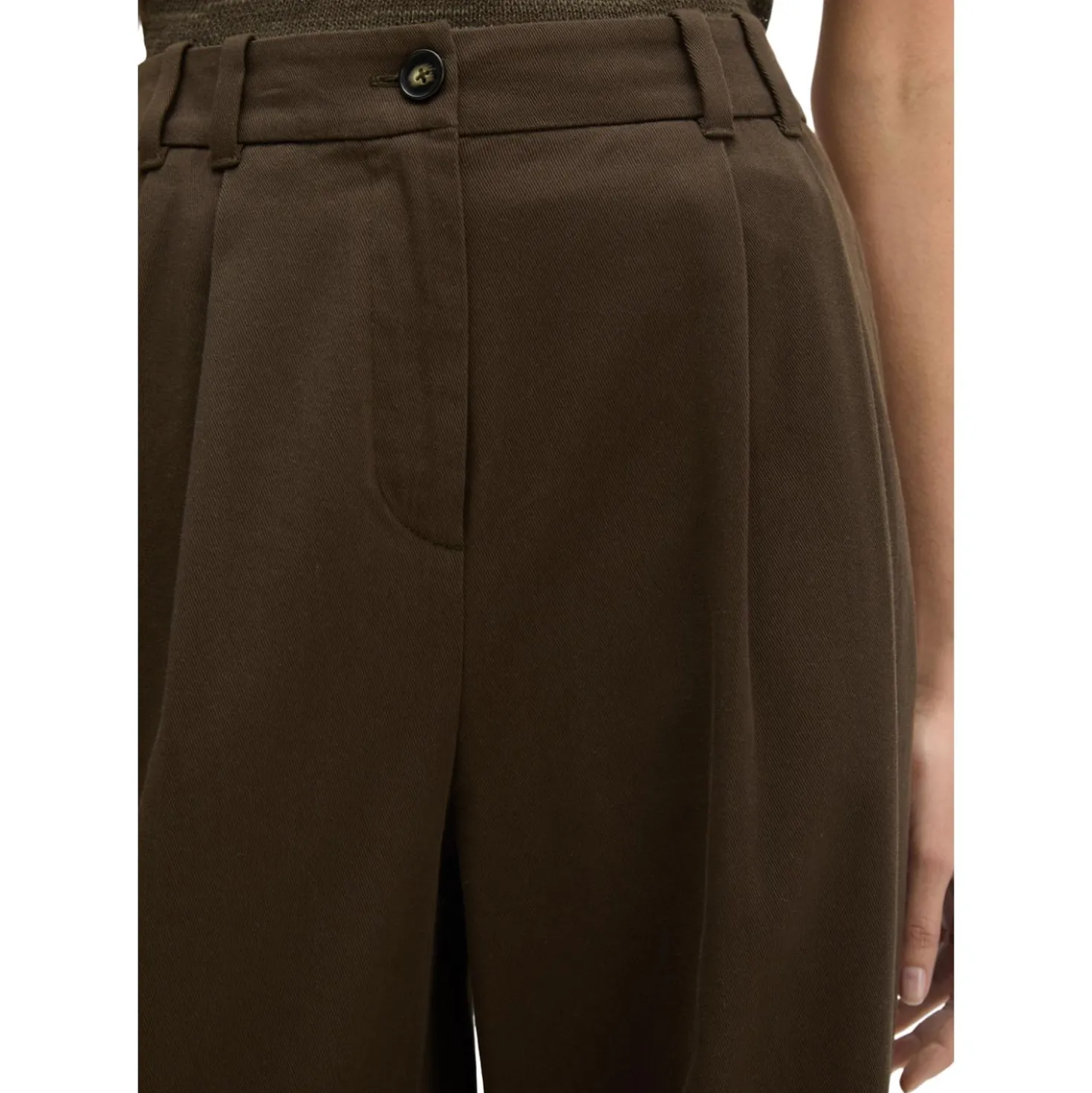 Weite bundfaltenhose