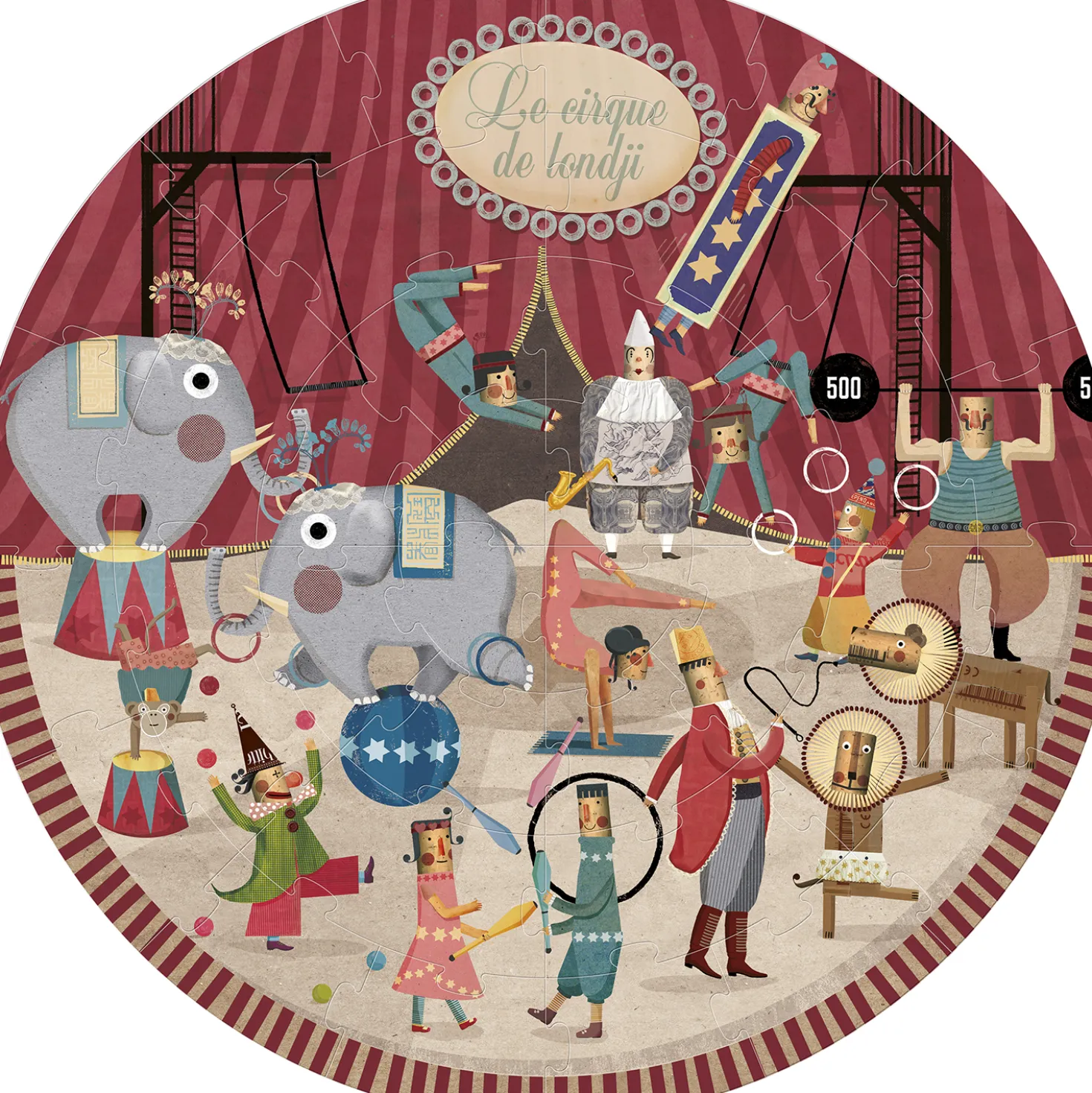 Zirkus Rundpuzzle